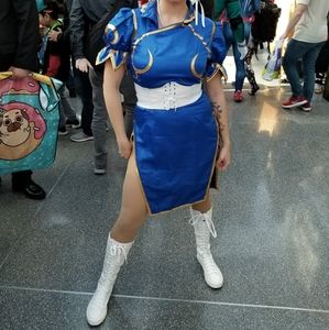 Cute Cosplay White Lace up Sneaker Boots